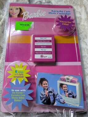 Barbie Karaoke Cam Music Cartridge BE-026Z with 6 Songs and Lyric Songbook